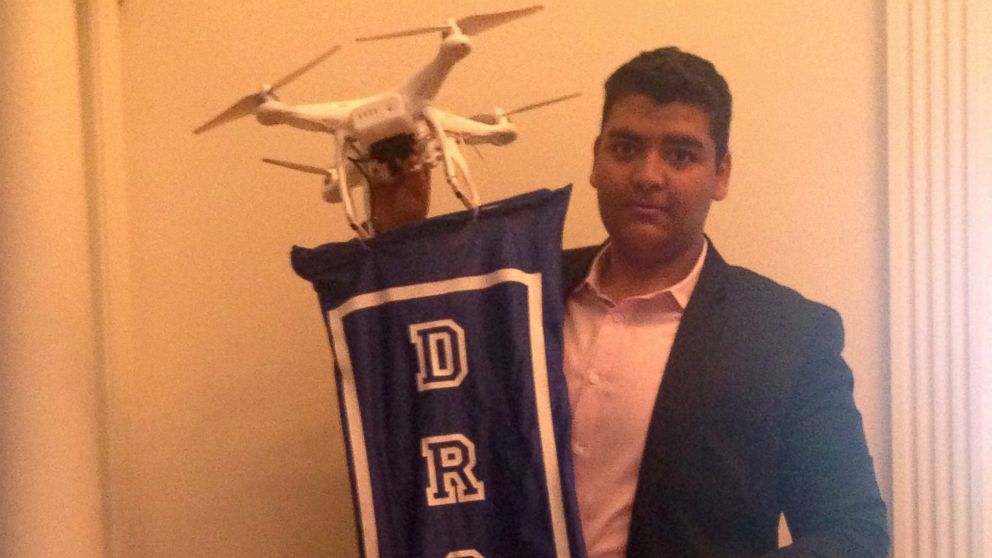 GauravJit Singh, the 19-year-old founder and CEO of DroneCast.