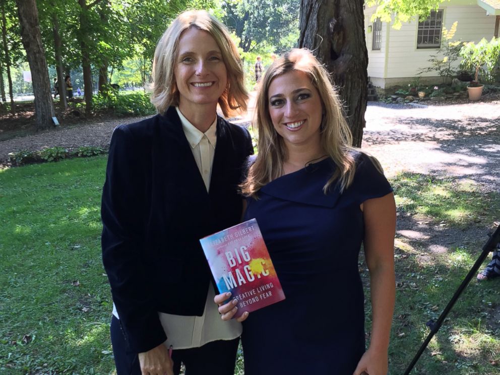 PHOTO: Elizabeth Gilbert at Omega Institute with Nicole Sawyer.