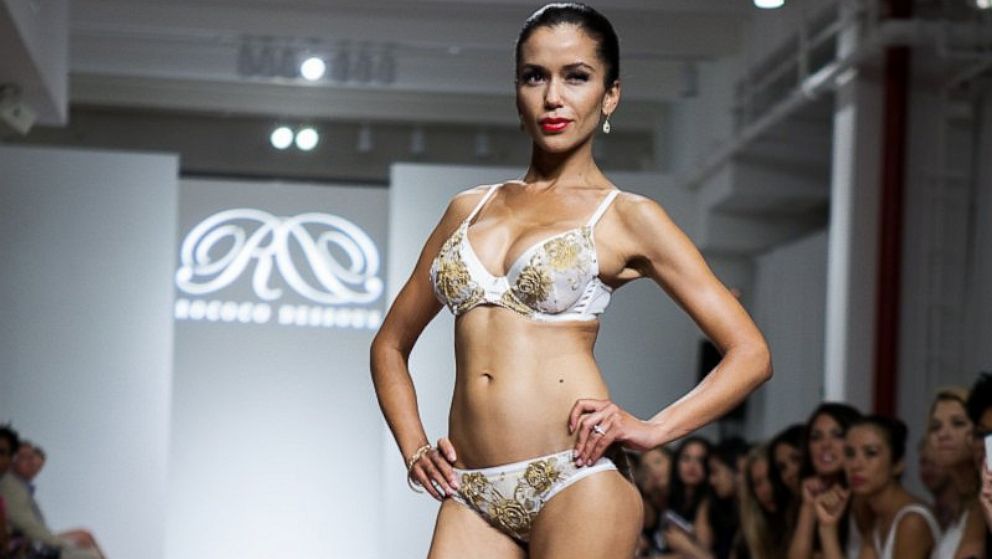 A new line of luxe lingerie from Rococo Dessous weaves 24 karat gold thread into such dainties as this "Alexandra" bridal set, priced, says the company, at about $2,000.