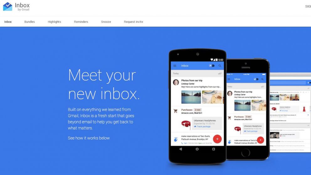 PHOTO: Google is introducing Inbox by Gmail. 