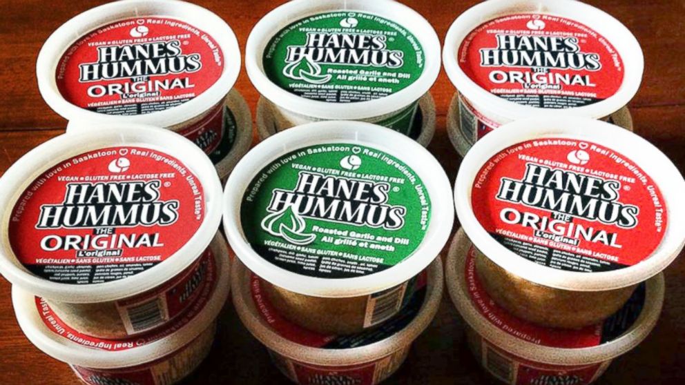 PHOTO: The Canadian food product, Hanes Hummus, has irked Hanesbrands Ind., the American underwear company.
