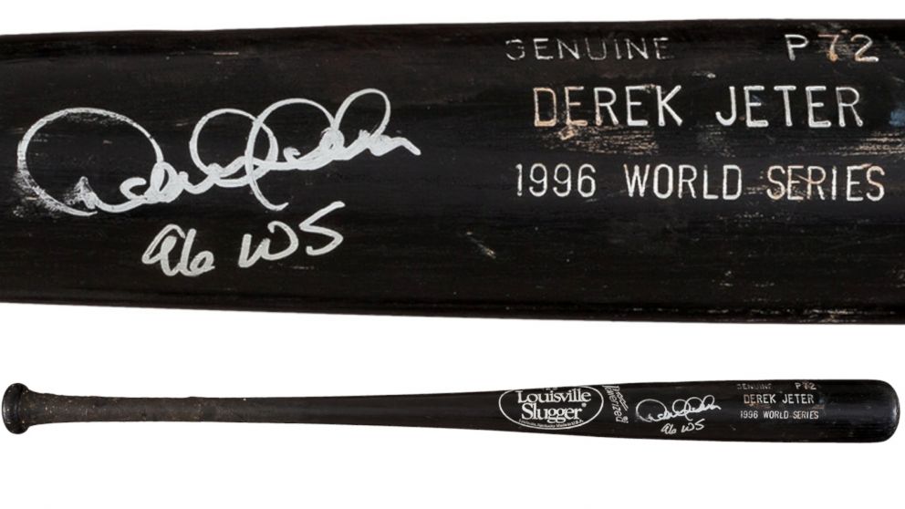 DEREK JETER AUTOGRAPH - GAME USED