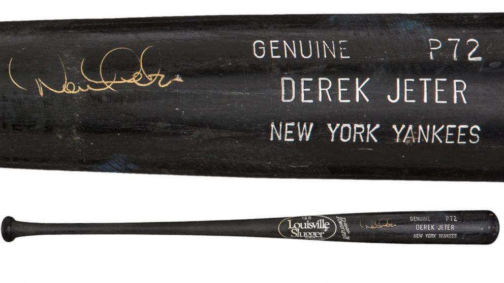 PHOTO: Earliest known Jeter game-used bat sold for $50,788, July 31, 2014