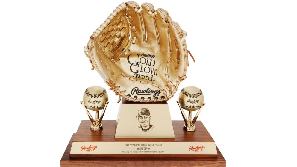 Rawlings | Mini Gold Glove Award Trophy | Stand Included | Replica