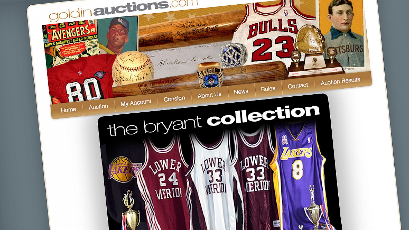 Collection of Kobe Bryant Items to be Auctioned Off