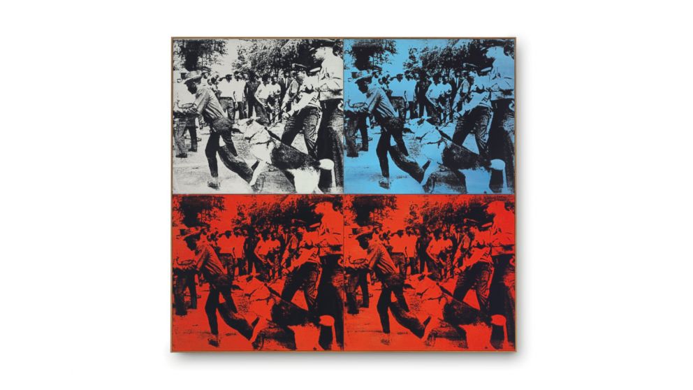 "Race Riot" by Andy Warhol sold for $62,885,000.