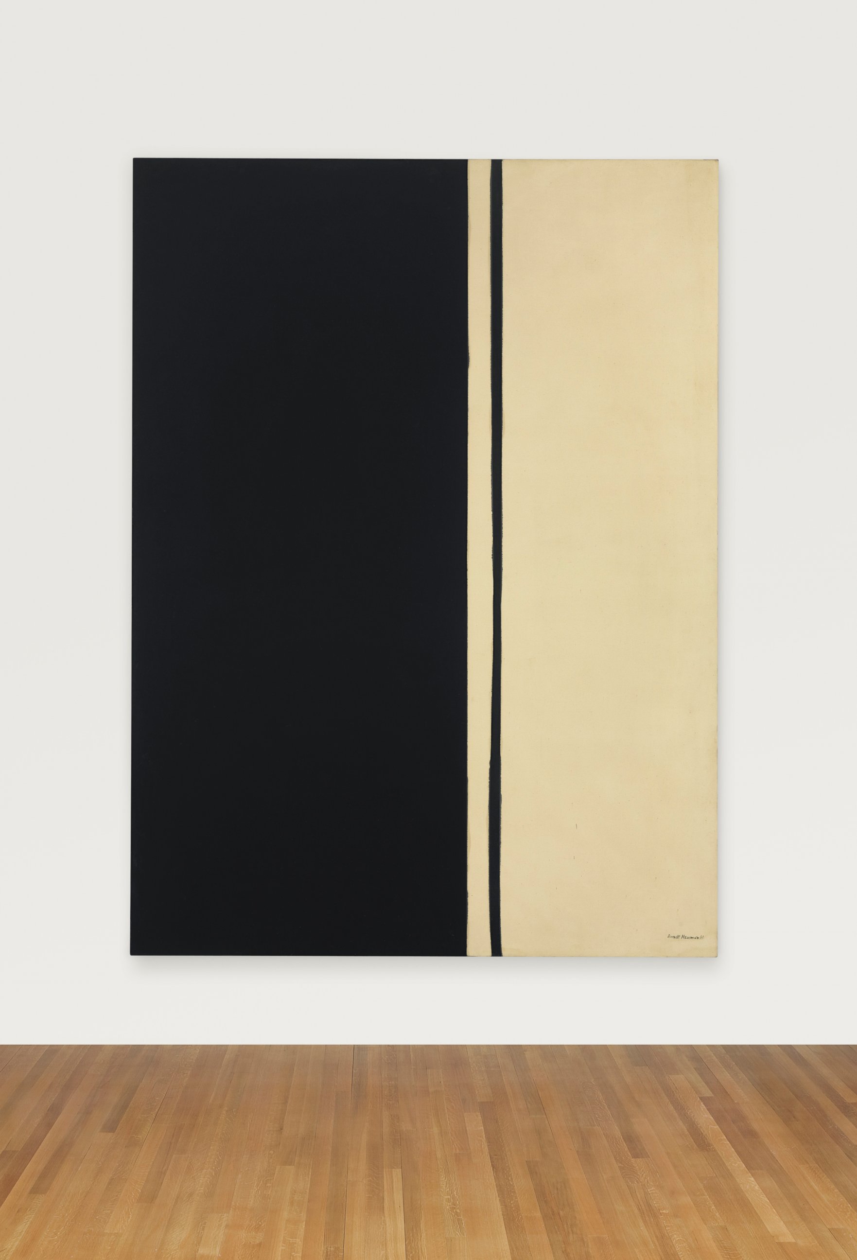 PHOTO: "Black Fire I" by Barnett Newman sold for $84,165,000.