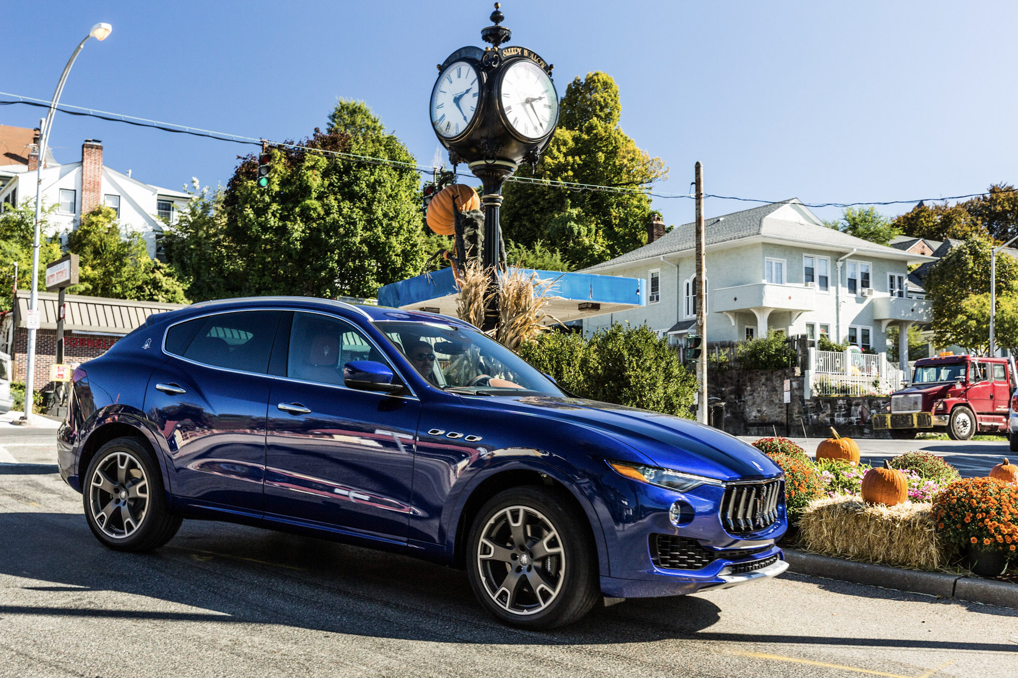 PHOTO: Maserati's Levante is powered by a 3.0L, V6 twin-turbo gasoline engine built by Ferrari. The SUV is available in two different engine configurations: 345hp and 424hp (LevanteS).