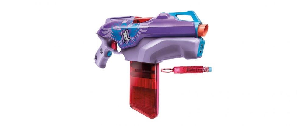 PHOTO: The Nerf Rebelle Rapid Red blaster.