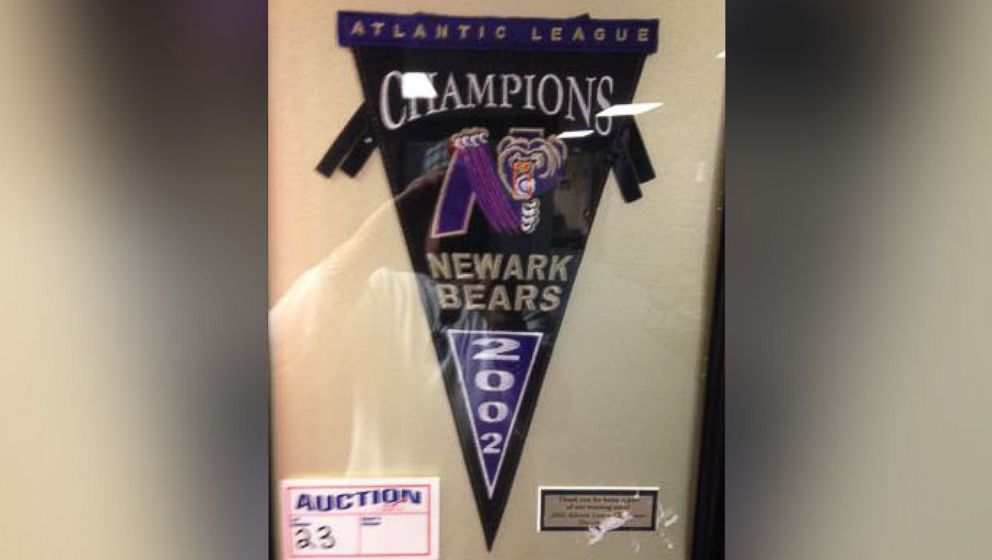 PHOTO: The Newark Bears 2002 Championship Pennant, included in the team's liquidation sale.