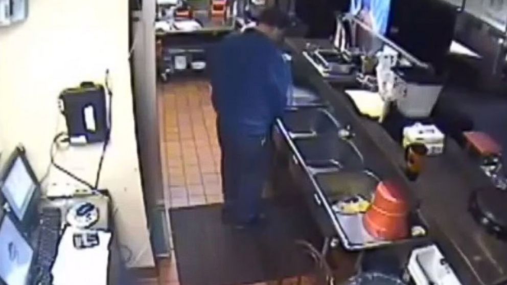  An employee was caught on tape urinating in the kitchen of a West Virginia Pizza Hut.