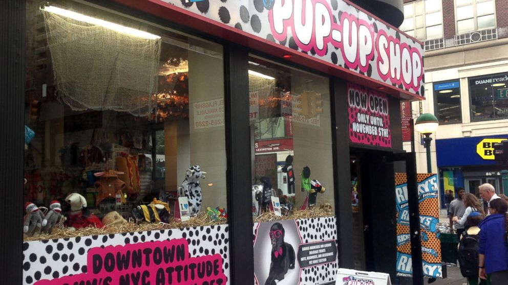PHOTO: New York retailer Ricky's Halloween "Pup-Up" shop in Manhattan, devoted exclusively to costumes for pets. 