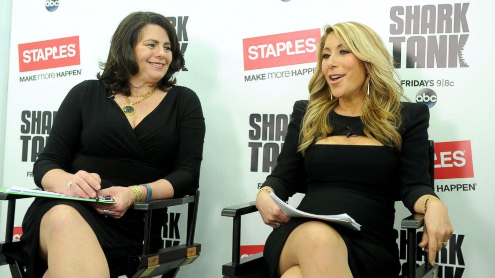 PHOTO: Shark Tank's Lori Greiner, right, and Staples' Alison Corcoran discuss innovation and how to launch a product at a small business panel hosted by Staples, April 7, 2015, in New York. 