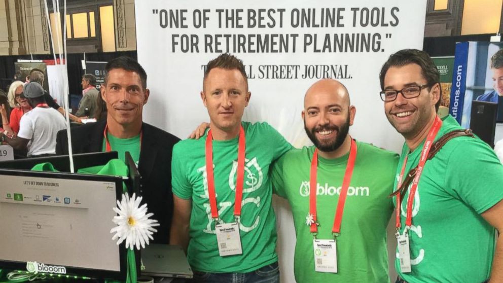 The Blooom team, from left to right: Gerry Hollis (head of business development); Kevin Conard (co-founder and COO); Greg Smith (president); Andrew Wank (business development manager)