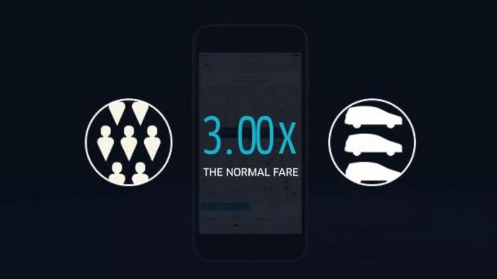 PHOTO: An informational video from Uber explains surge pricing.