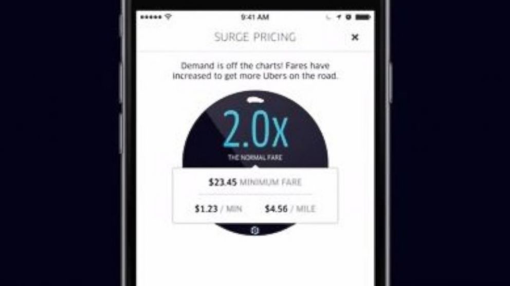 PHOTO: An informational video from Uber explains surge pricing.