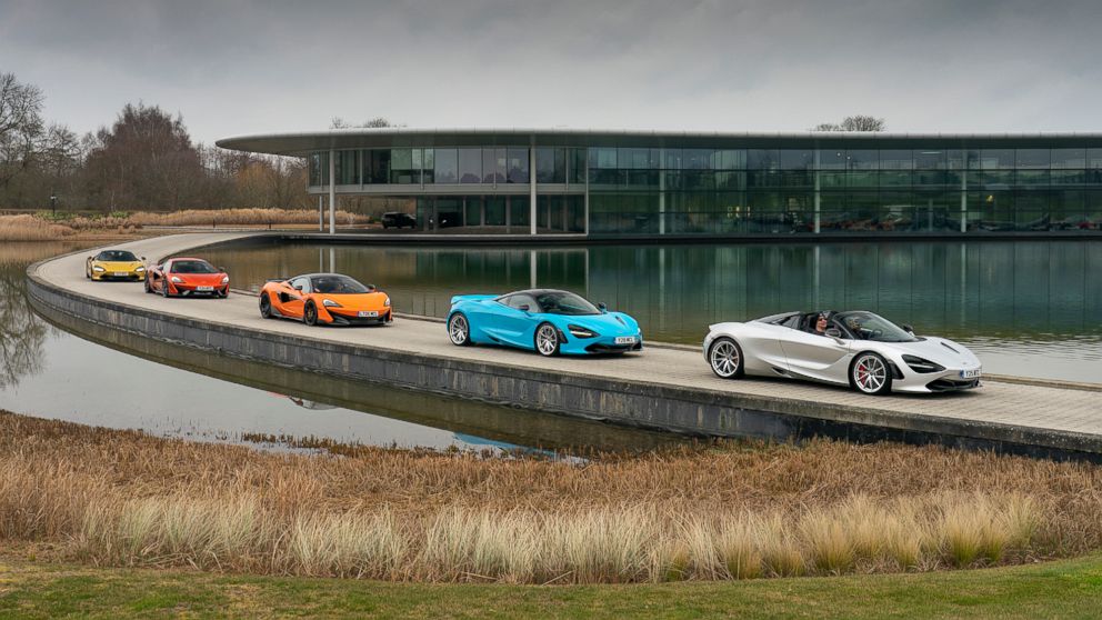 A small group of journalists and McLaren employees drove from McLaren's U.K. headquarters to Geneva, Switzerland. The journey took three days.