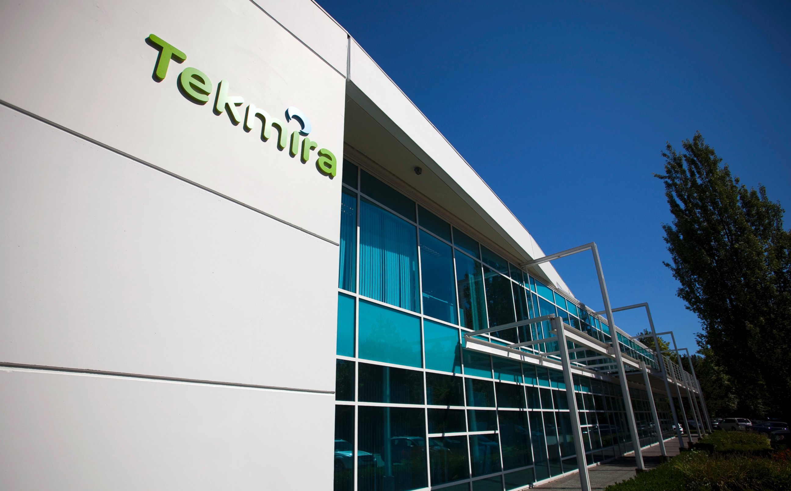 PHOTO: Tekmira Pharmaceuticals Corporation's head office is pictured in Burnaby, British Columbia August 5, 2014. 