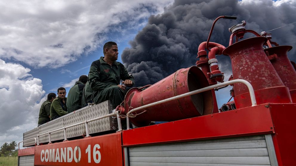 Oil Facility Fire Jeopardizes Cuba S Frail Electric System Abc News