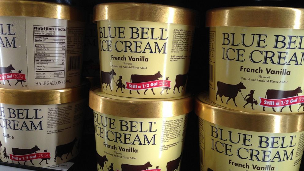 FILE - In this April 10, 2015, file photo, Blue Bell ice cream rests on a grocery store shelf in Lawrence, Kan. Delaware's Supreme Court on Tuesday, June 18, 2019, overturned a judge's dismissal of a shareholder lawsuit against one the country's larg