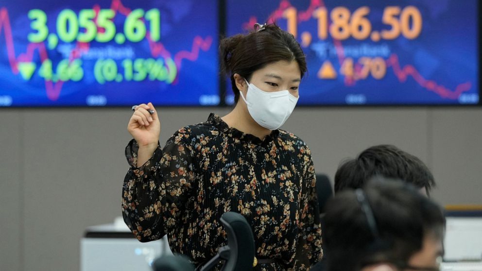 Asian shares skid after S&P 500 logs 1st monthly drop of '21