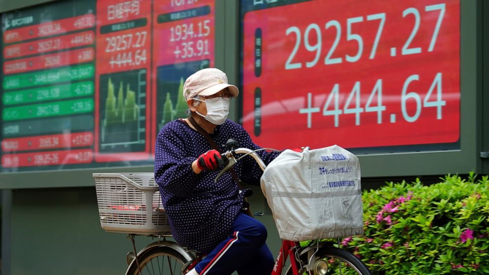 Asian stocks mostly higher on hopes for pandemic recovery