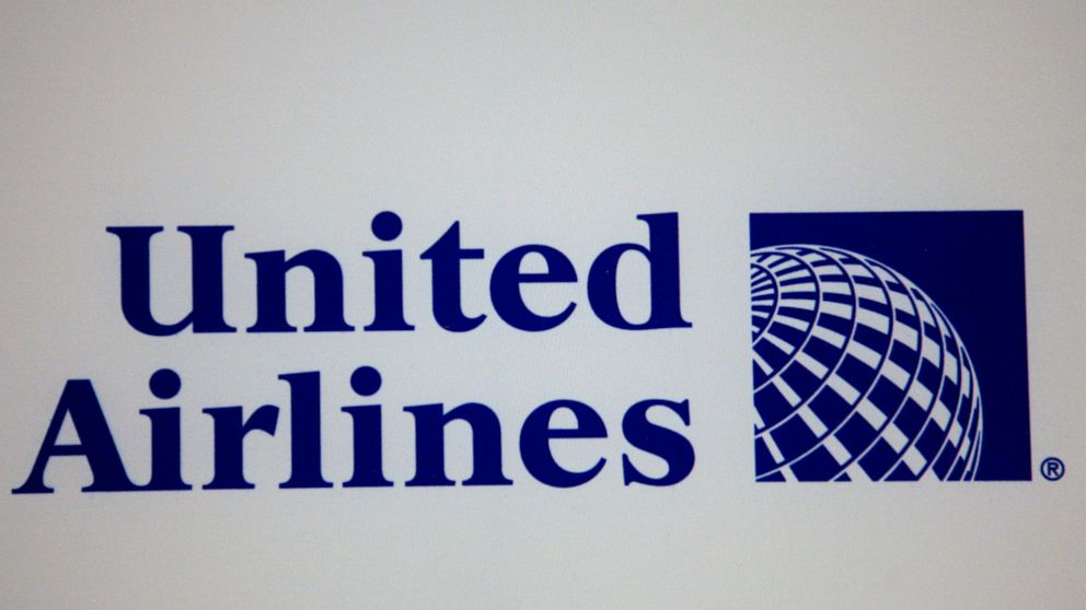 FILE - The logo for United Airlines is shown during a news conference in New York, Monday, May 3, 2010. United Airlines sees a market in whisking travelers to the airport in small, electric-powered air taxis. United said Thursday, Sept. 8, 2022, that