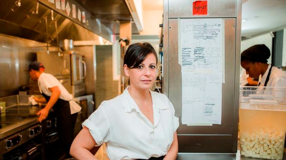 This photo provided by Dirt Candy shows Amanda Cohen, a leader of the Independent Restaurant Coalition, a new lobbying group formed in response to the economic fallout from the pandemic. She’s the chef and owner of Dirt Candy, a fine-dining vegetaria