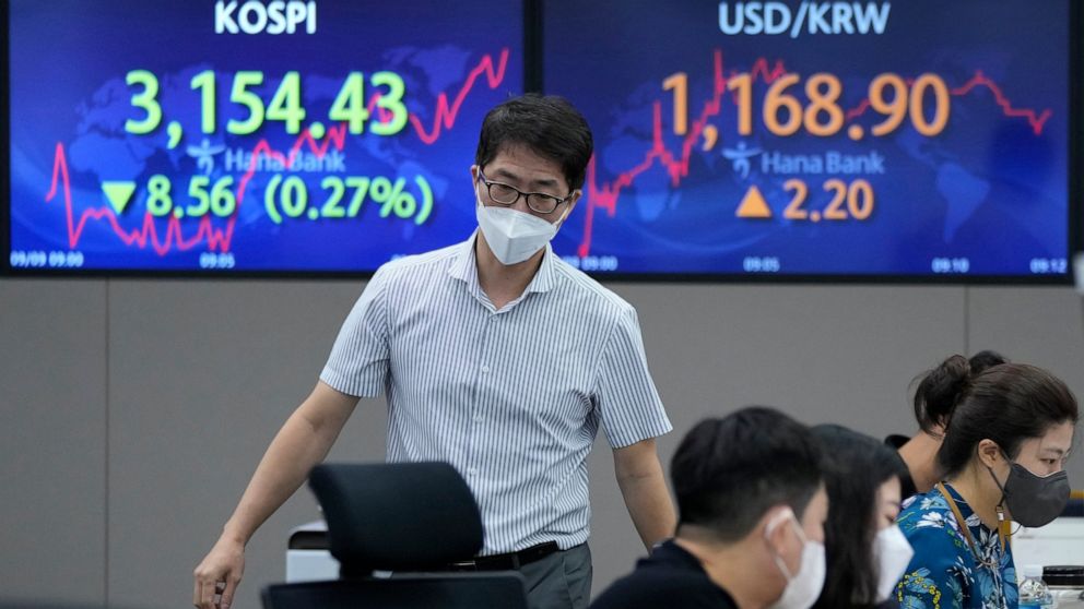 Asian shares slip as Fed signals 'downshift' in economy