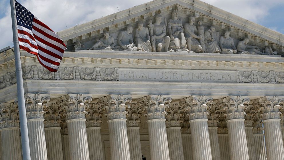 In this June 29, 2020, photo, the Supreme Court on Capitol Hill in Washington. Supporters of abortion-rights were elated, and foes of abortion dismayed, after the Supreme Court issued its first major abortion ruling since President Donald Trump took 