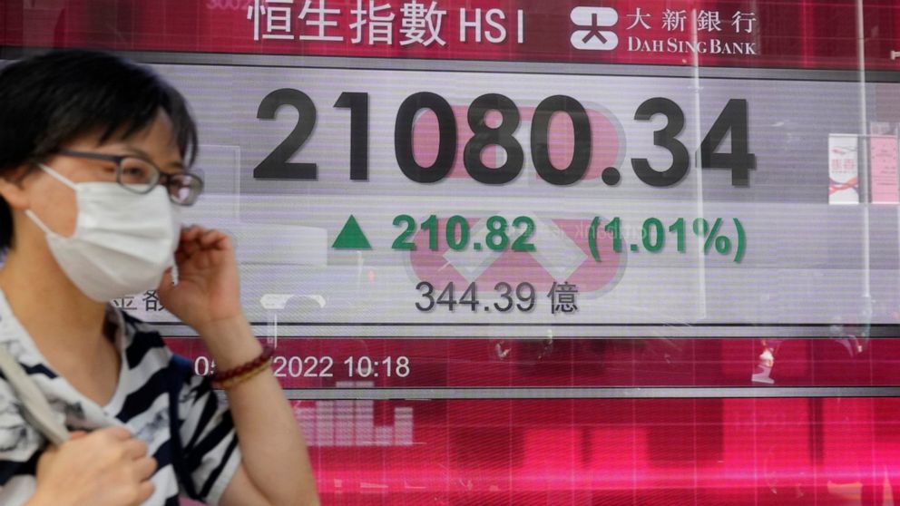 Asian stocks follow Wall St down as rate hike worries grow – ABC News