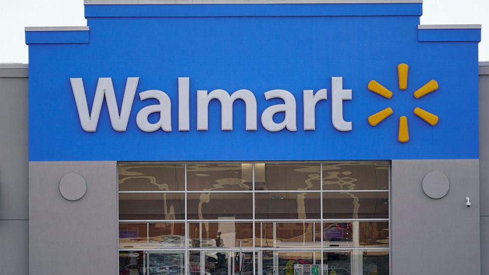 Shown is a Walmart location in Philadelphia, Wednesday, Nov. 17, 2021. The financial technology startup that Walmart is backing will buy two financial companies as it tries to create one app where shoppers can do different financial activities from g
