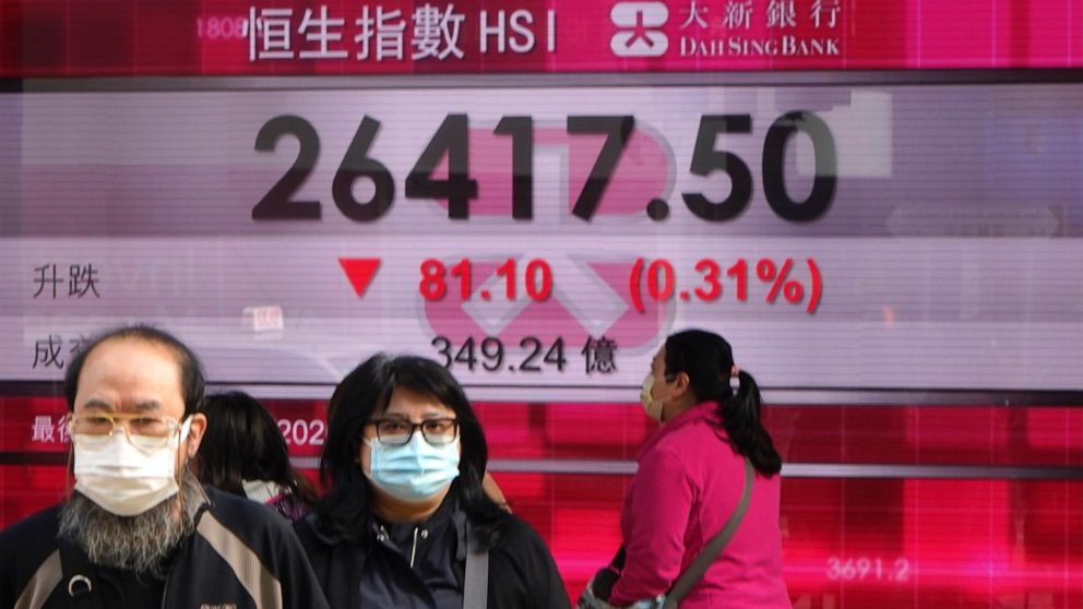Asian stocks are spreading losses related to the spread of the virus
