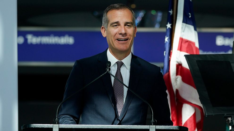 LA mayor Garcetti tests positive for virus at climate summit