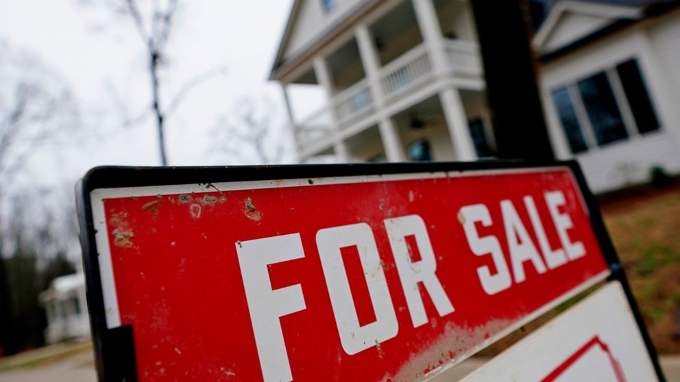 FILE - In this Thursday, Feb. 18, 2021, file photo, a new home is for sale in Madison, Ga. Mortgage buyer Freddie Mac reported Thursday, July 14, 2022, that the 30-year rate rose to 5.51% from 5.30% last week, just as the latest government data shows