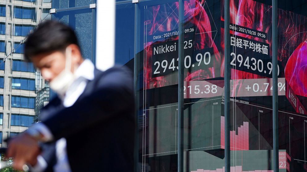 Asian stocks mixed after Wall Street rises for 5th day