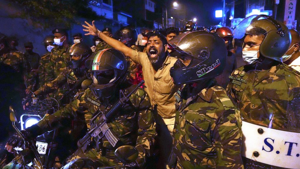 Dozens arrested in Sri Lanka following protests over economy