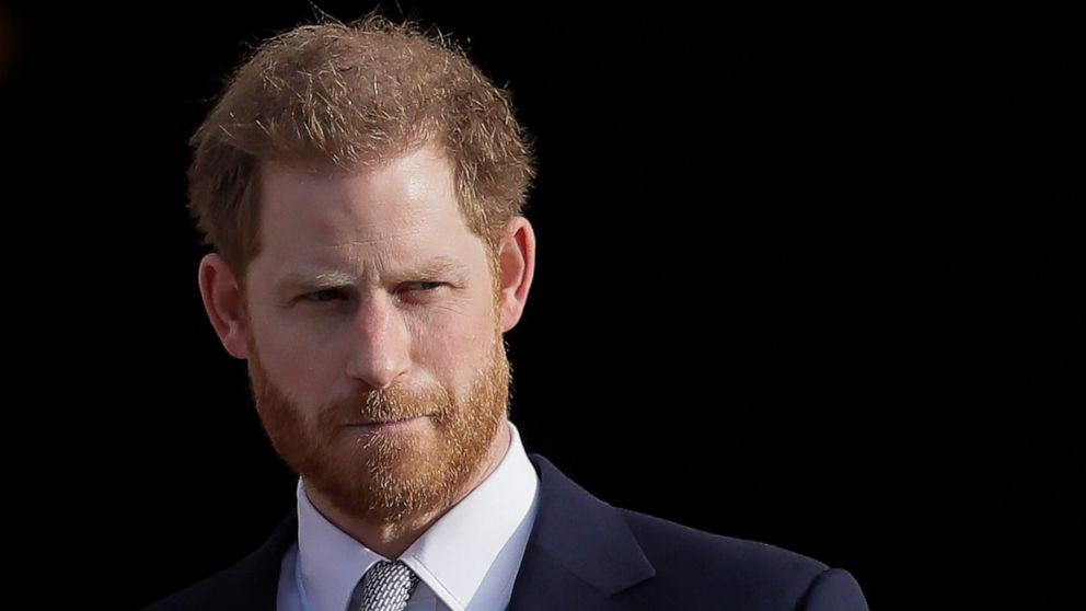 FILE - In this Jan. 16, 2020, file photo, Britain's Prince Harry arrives in the gardens of Buckingham Palace in London. Prince Harry has joined the corporate world as employee coaching and mental health firm BetterUp Inc.’s Chief Impact Officer. Fina
