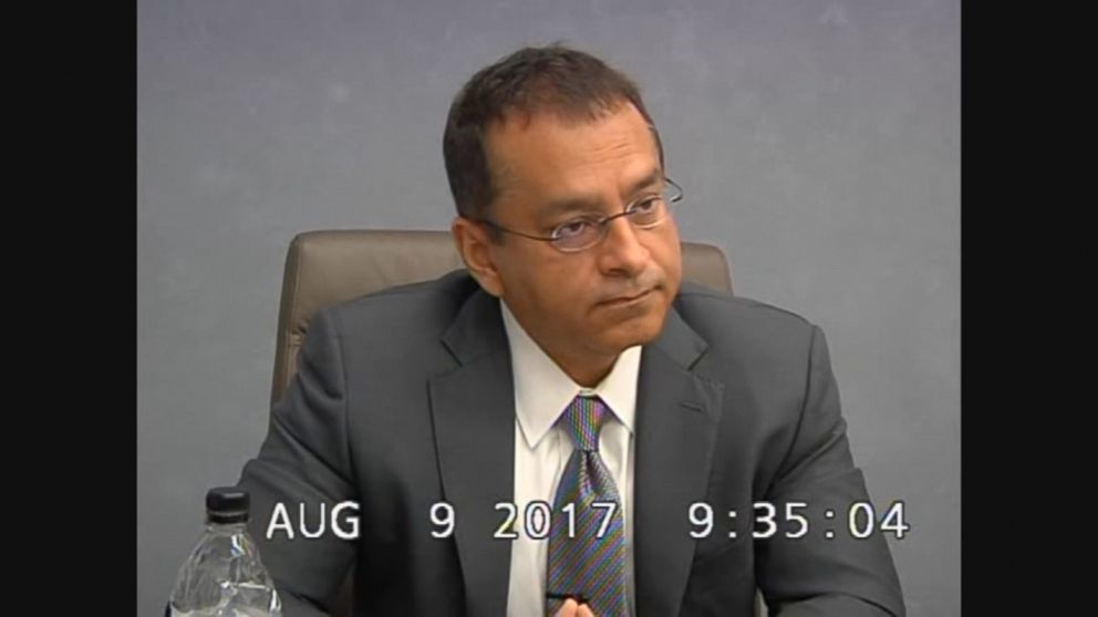 Ramesh "Sunny" Balwani is seen here during an August 2017 deposition.