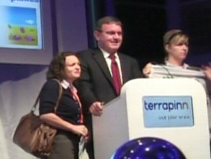 VIDEO: Steve Westwells speech is interrupted by Greenpeace demonstrators.