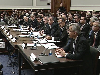VIDEO: Secretary Geithner and bank CEOs explain their roles in the economic downfall.