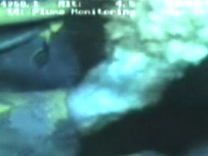 VIDEO: Tape shows underwater gusher of gas and oil.