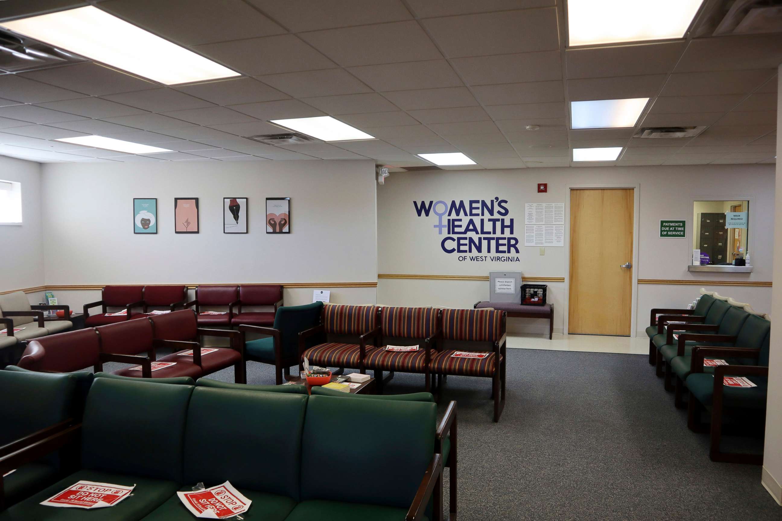 PHOTO: The waiting room of the Women's Health Center of West Virginia sits empty in Charleston, W.Va., June 29, 2022.