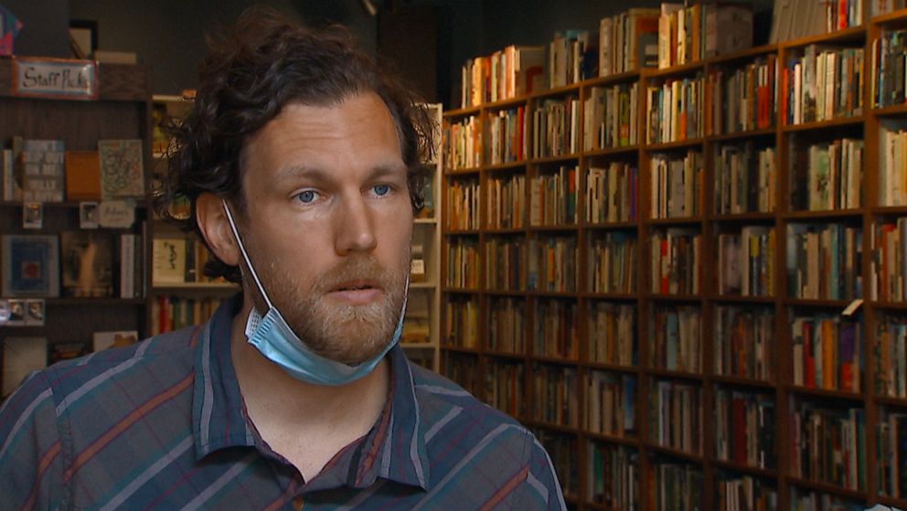 PHOTO: Bookstore owner Adam Waterreus of Washington, D.C., relied on the government's Paycheck Protection Program to keep the majority of staff on payroll during the coronavirus pandemic.