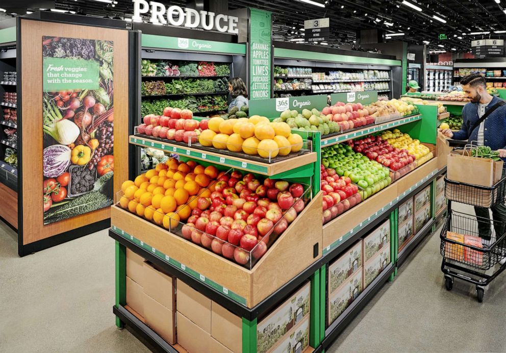 PHOTO: Amazon's first Go Grocery store opens in Seattle on Feb. 25, 2020.
