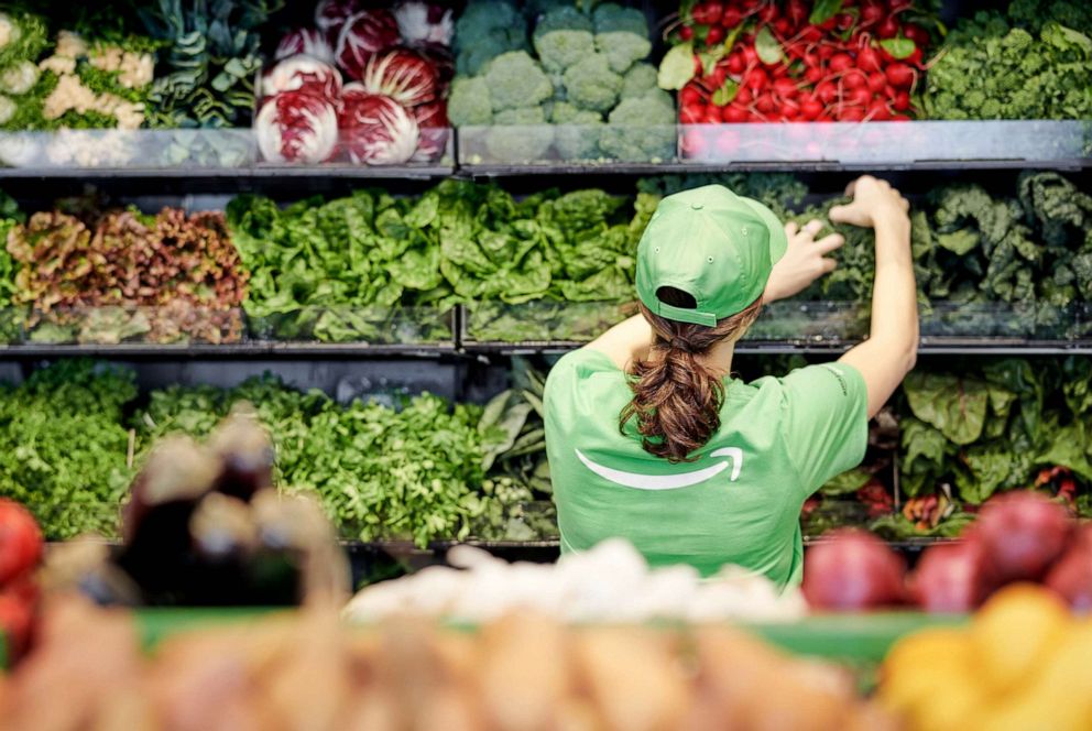 PHOTO: Amazon's first Go Grocery store opens in Seattle on Feb. 25, 2020.