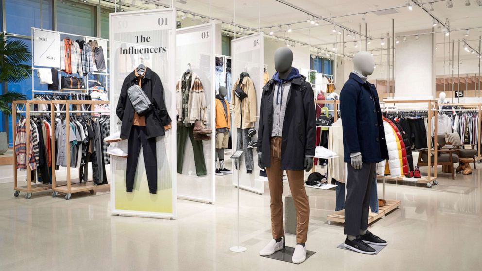 PHOTO: Photo shows how clothing could be displayed at the company's new Amazon Style store concept.