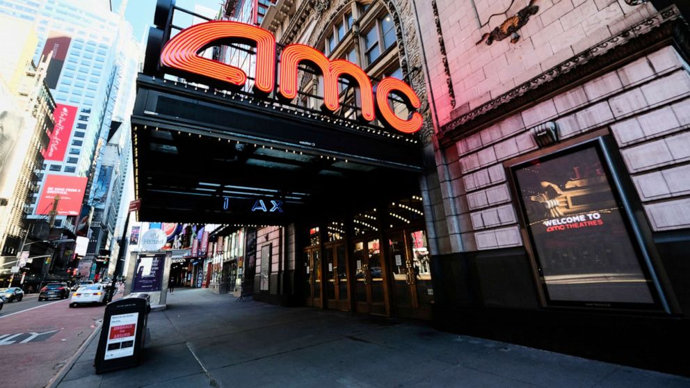 PHOTO: In this May 13, 2020 file photo, AMC Empire 25 theatre is shown in New York.