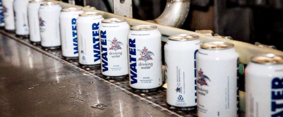 PHOTO: Anheuser-Busch is sending six truckloads (more than 300,000 cans) of emergency canned drinking water to local communities in North Carolina, South Carolina, and Virginia in preparation for the expected impact of Hurricane Florence.