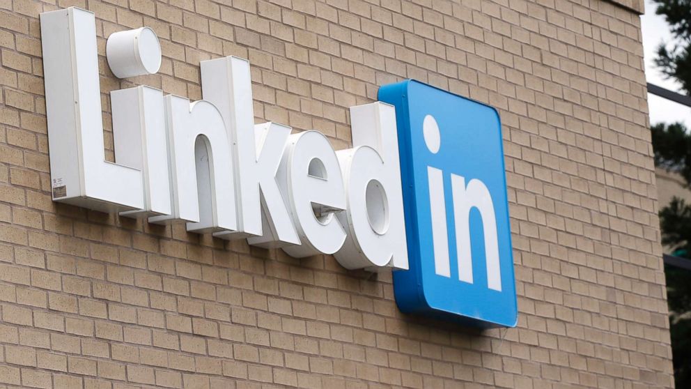 This May 8, 2014, photo shows an exterior view of the LinkedIn headquarters in Mountain View, Calif.